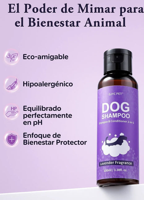 Champú con acondicionador para perros – Lavanda suave