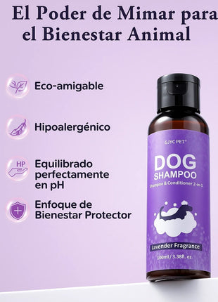 Champú con acondicionador para perros – Lavanda suave