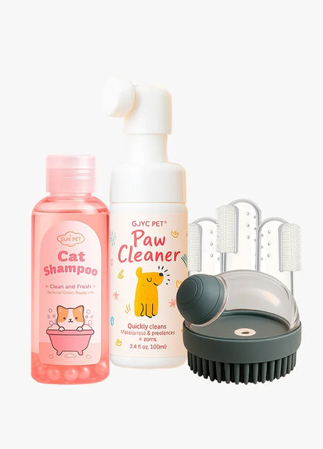 Pack Baño y Masaje para Gatos