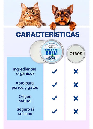 Bálsamo natural para almohadillas y nariz – Arándano suave