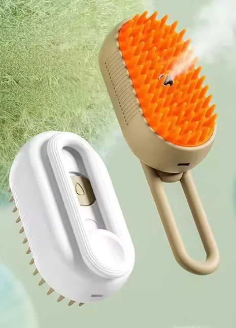 Cepillo vaporizador de masaje para mascotas