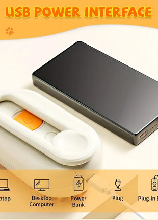 Cepillo vaporizador de masaje para mascotas